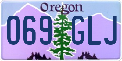 OR license plate 069GLJ