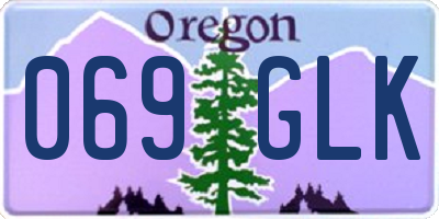 OR license plate 069GLK