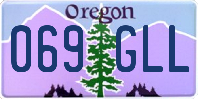 OR license plate 069GLL
