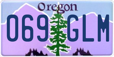 OR license plate 069GLM