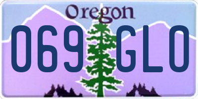 OR license plate 069GLO