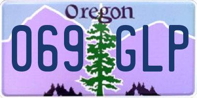 OR license plate 069GLP