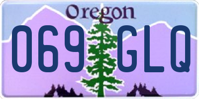 OR license plate 069GLQ