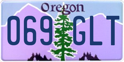 OR license plate 069GLT