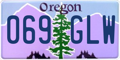 OR license plate 069GLW