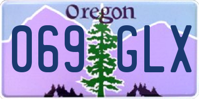 OR license plate 069GLX
