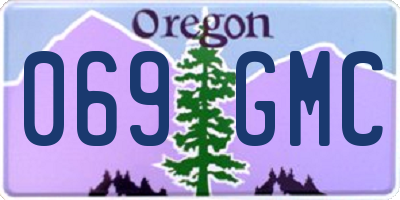 OR license plate 069GMC