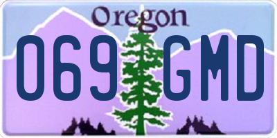 OR license plate 069GMD