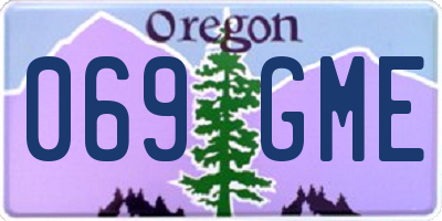 OR license plate 069GME
