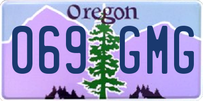 OR license plate 069GMG