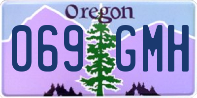 OR license plate 069GMH