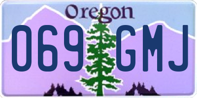 OR license plate 069GMJ