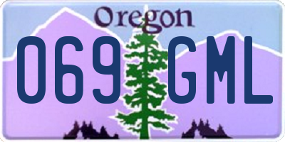 OR license plate 069GML