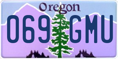 OR license plate 069GMU