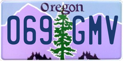 OR license plate 069GMV