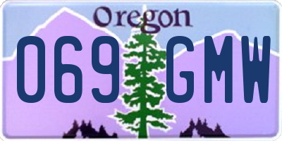 OR license plate 069GMW