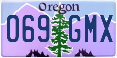 OR license plate 069GMX