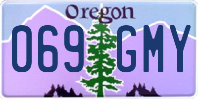 OR license plate 069GMY