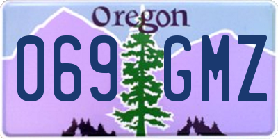 OR license plate 069GMZ