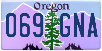 OR license plate 069GNA