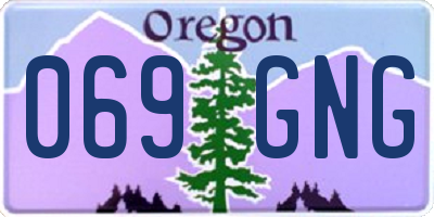 OR license plate 069GNG