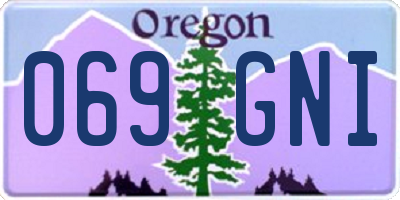OR license plate 069GNI