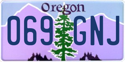OR license plate 069GNJ