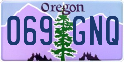 OR license plate 069GNQ