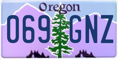 OR license plate 069GNZ