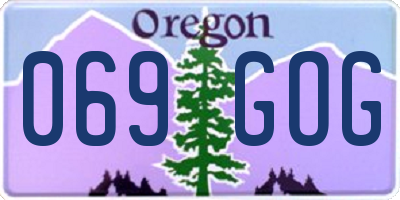 OR license plate 069GOG