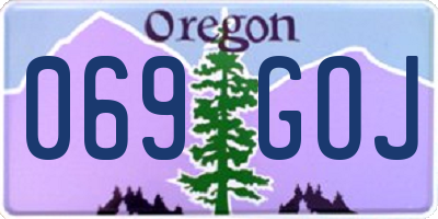 OR license plate 069GOJ