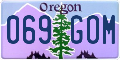 OR license plate 069GOM