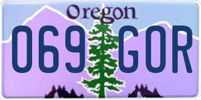 OR license plate 069GOR