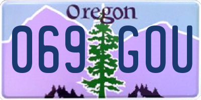 OR license plate 069GOU