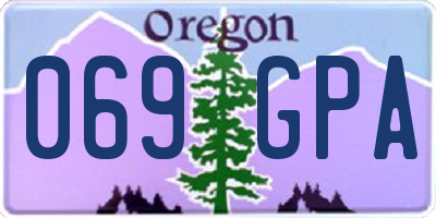 OR license plate 069GPA
