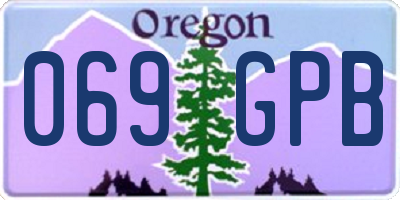 OR license plate 069GPB