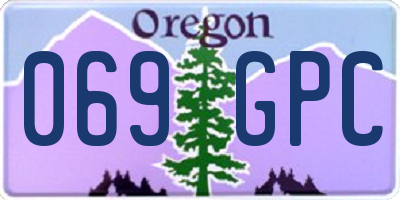 OR license plate 069GPC