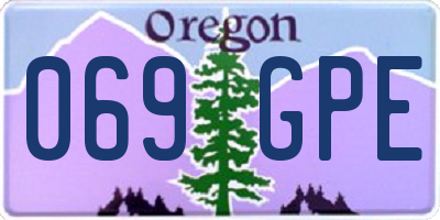 OR license plate 069GPE