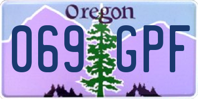 OR license plate 069GPF