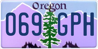 OR license plate 069GPH