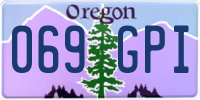 OR license plate 069GPI
