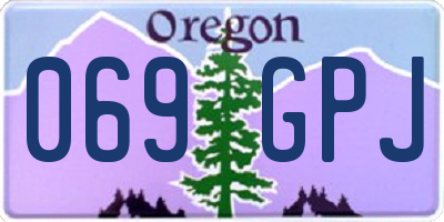 OR license plate 069GPJ