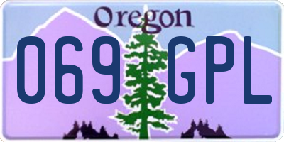 OR license plate 069GPL