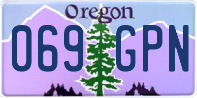 OR license plate 069GPN