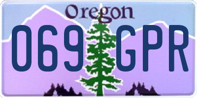 OR license plate 069GPR