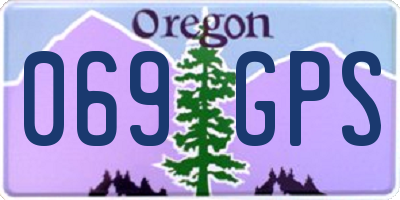 OR license plate 069GPS