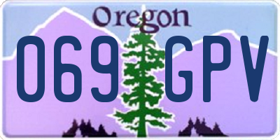 OR license plate 069GPV