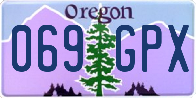 OR license plate 069GPX