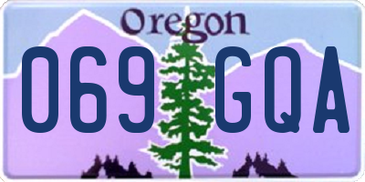 OR license plate 069GQA