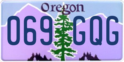 OR license plate 069GQG